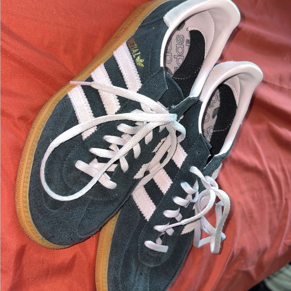 Adidas Black and Pink Sneakers